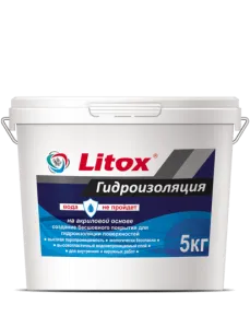 Гидроизоляция акриловая Литокс 5 кг (80)